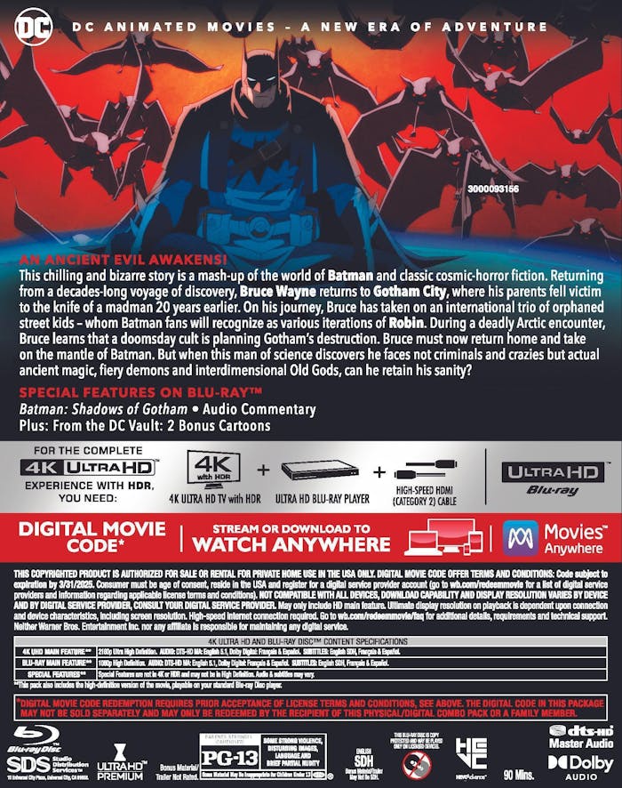 Batman: The Doom That Came to Gotham (4K Ultra HD + Blu-ray + Digital Download) [UHD]