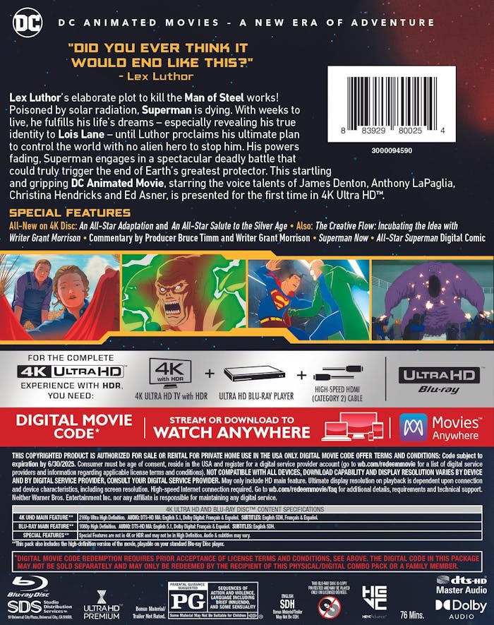 All-Star Superman (4K Ultra HD + Blu-ray + Digital Download) [UHD]