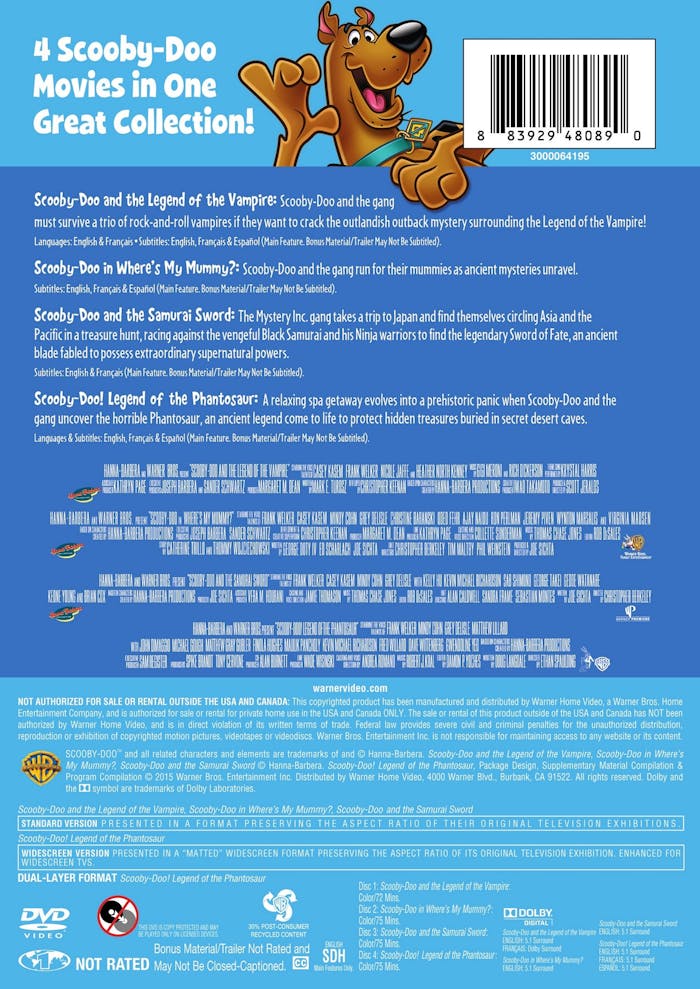 Scooby-Doo: 4 Movie Collection (Box Set) [DVD]