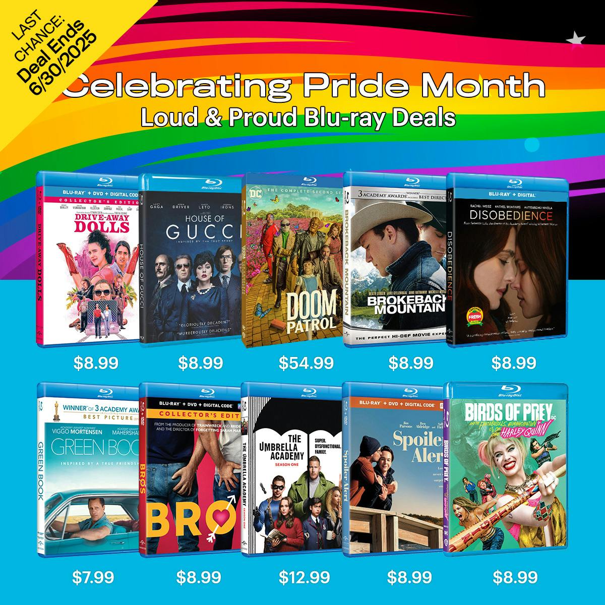1200x1200  Pride Month 2025 Blu-ray Deals
