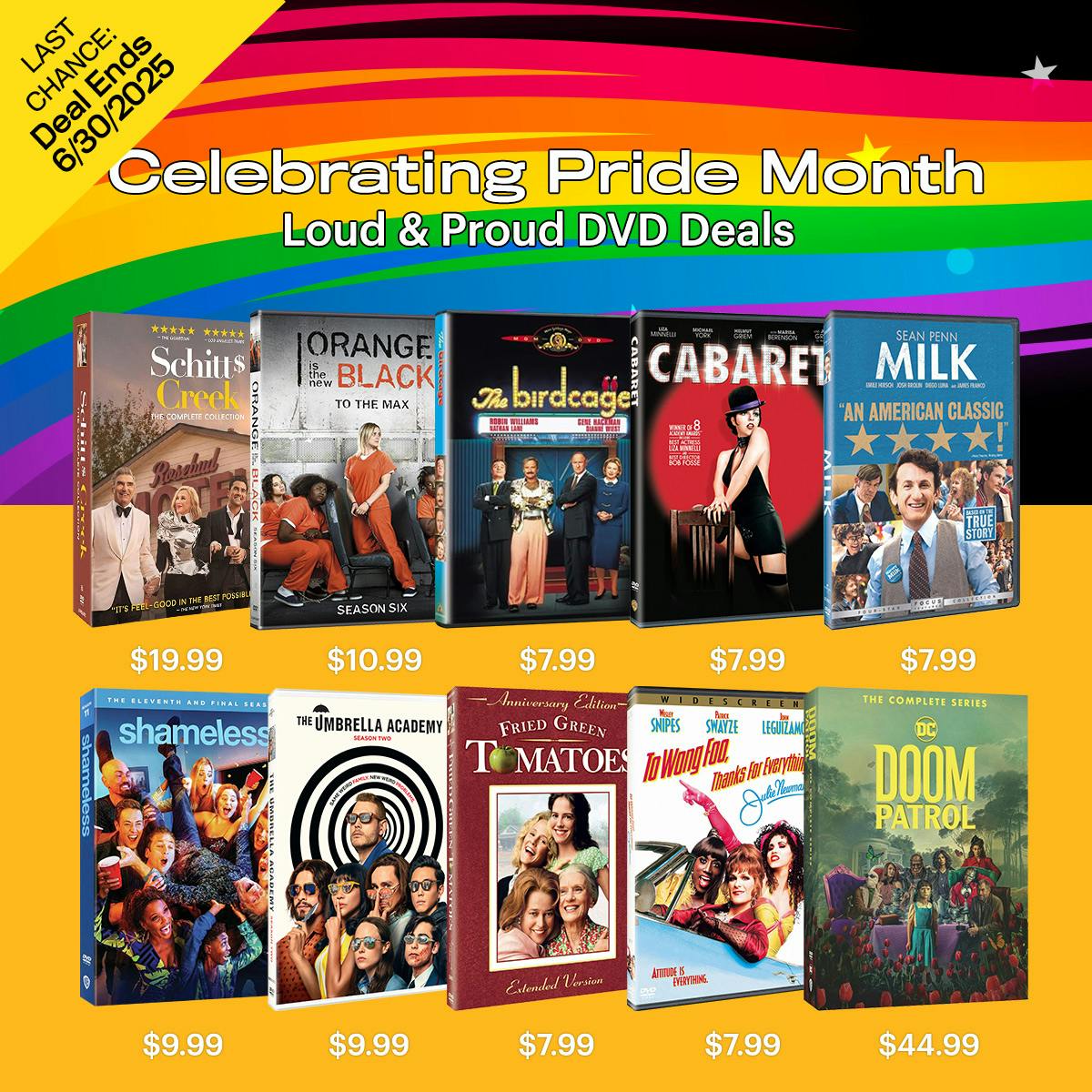 1200x1200  Pride Month 2025 DVD Deals