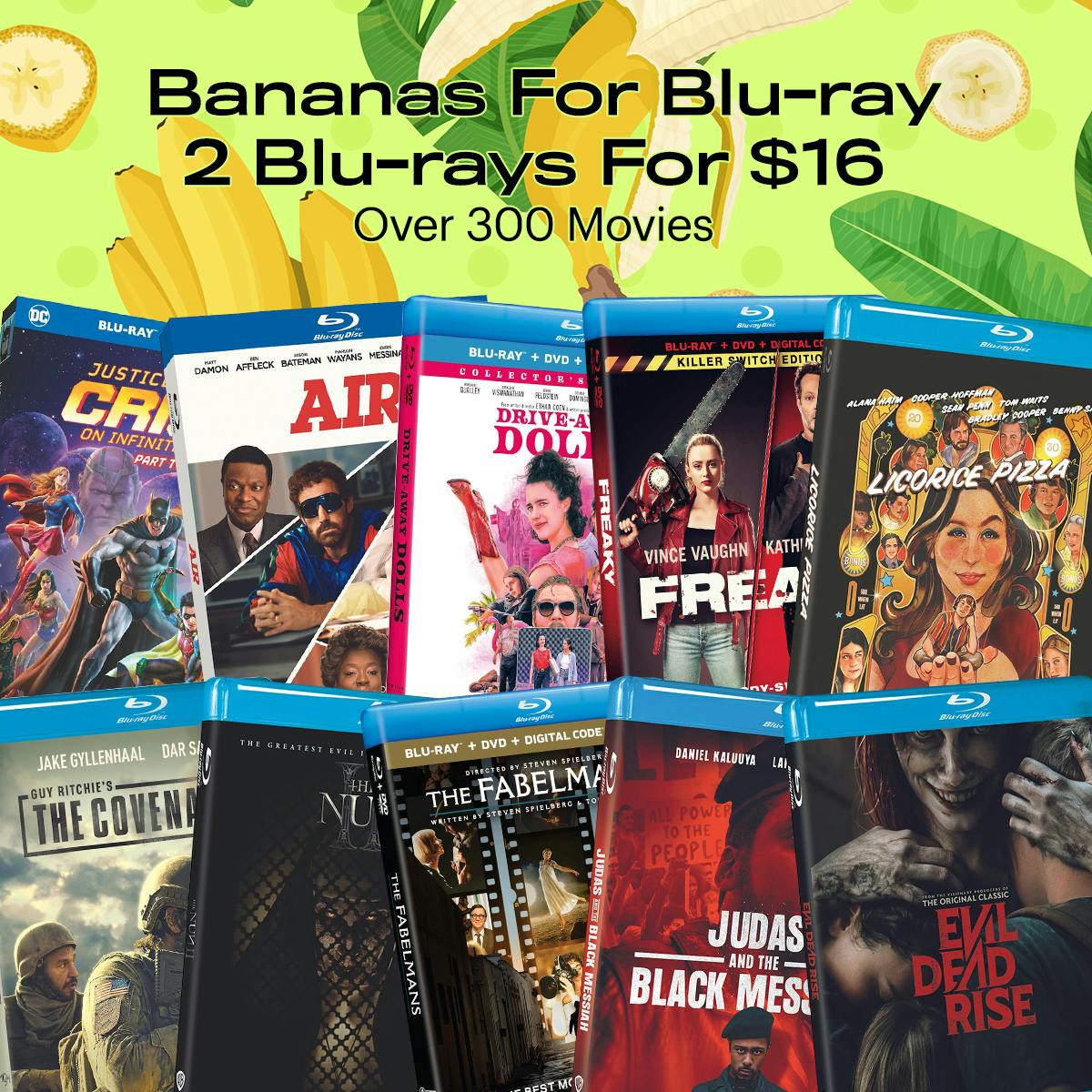 1200x1200 Blu-ray Bananas 2 For $16