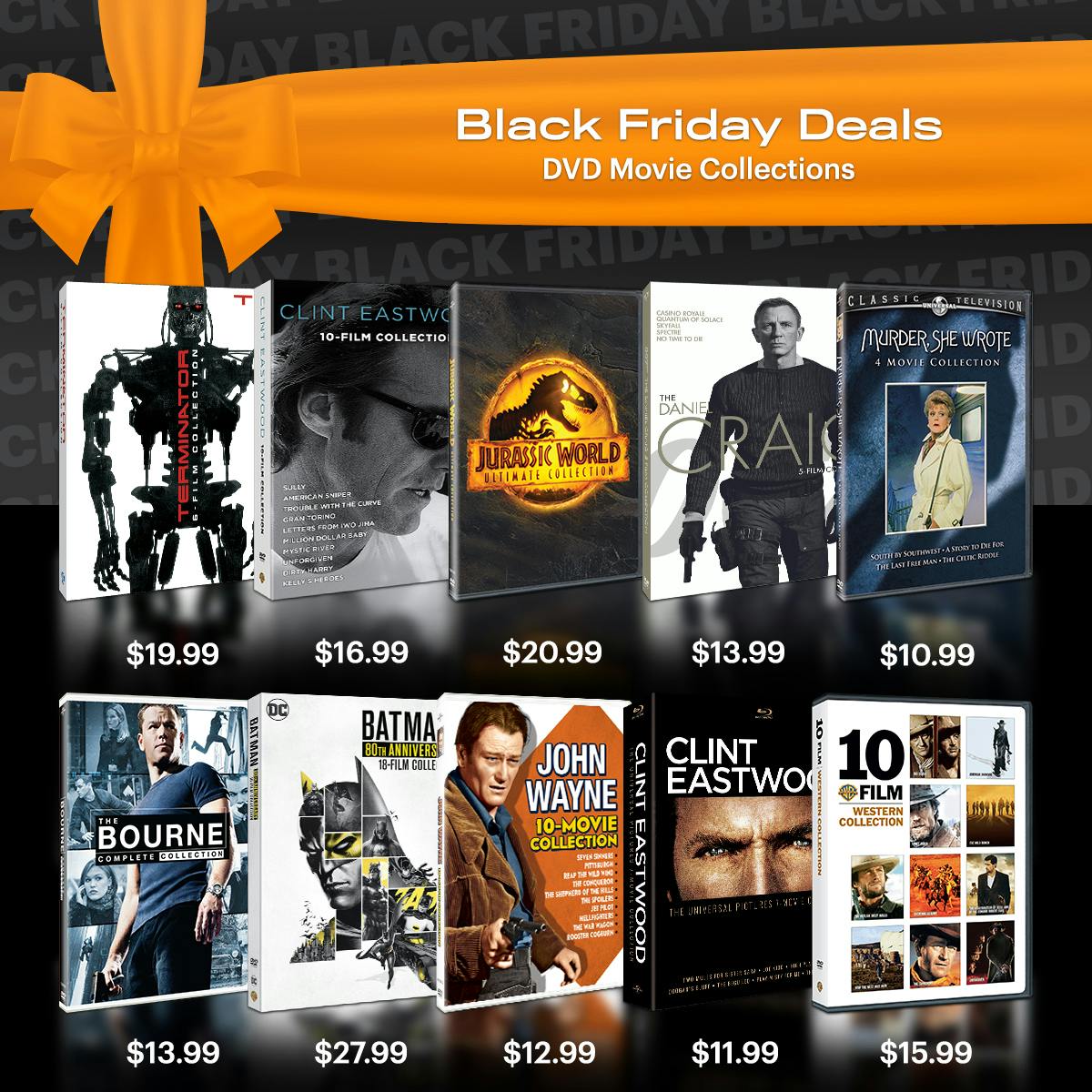 1200x1200 Black Friday 2025 DVD Movie Collections