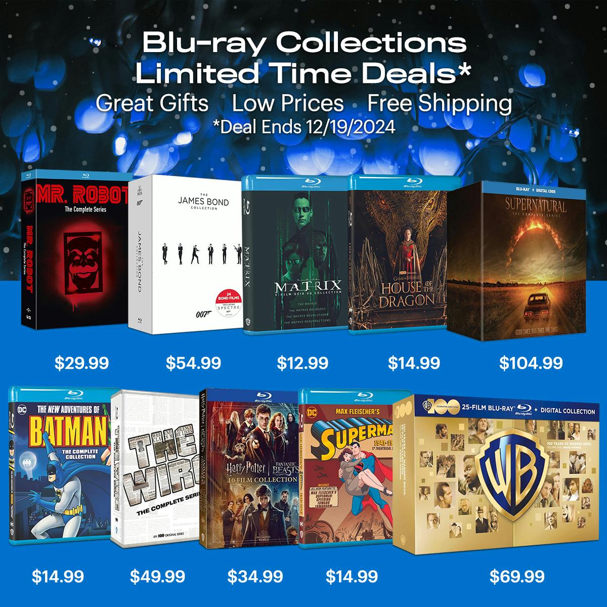 1200x1200 Limited Time Deals on Blu-ray Collections