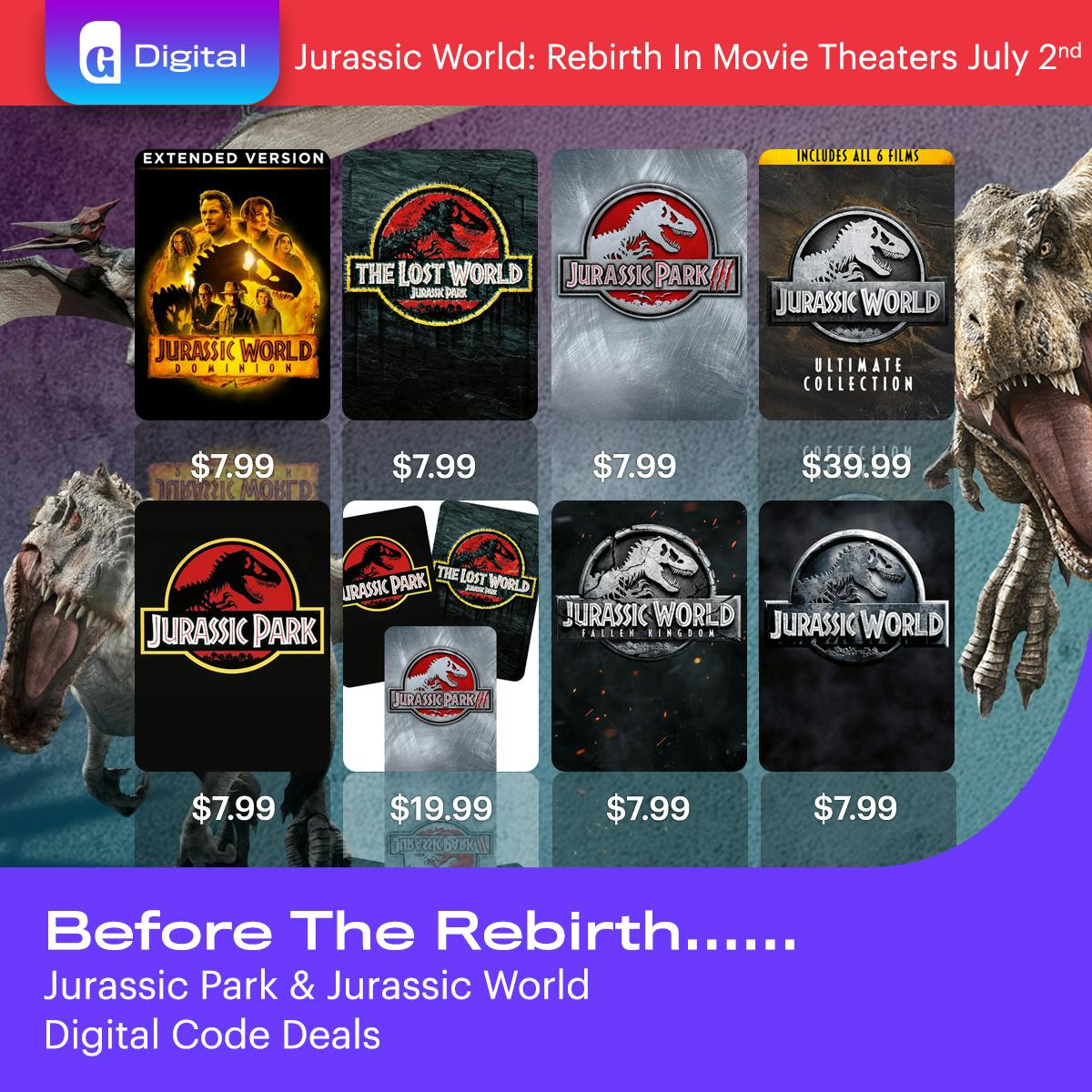 1200x1200 Jurassic Rebirth Digital Codes