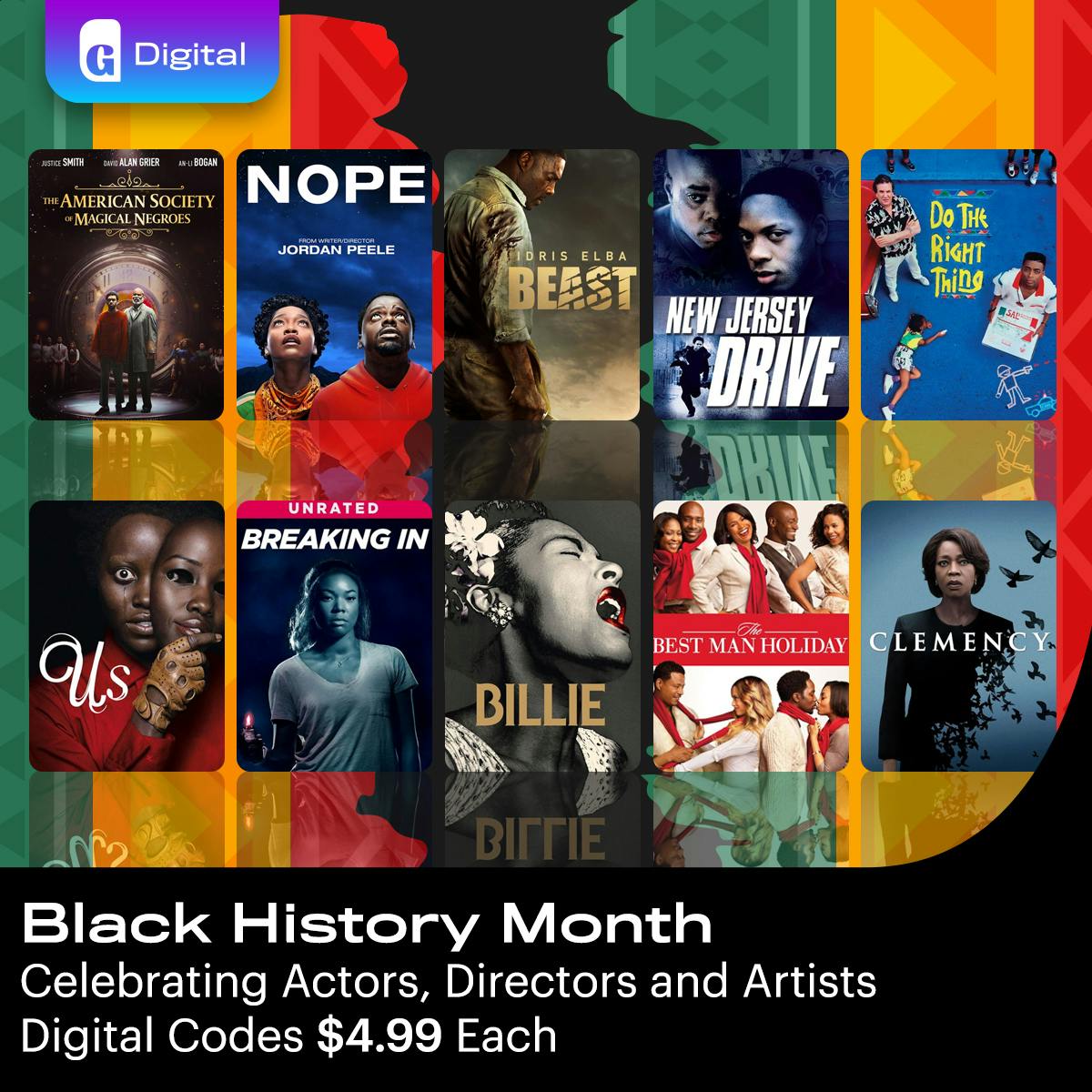 1200x1200 2025 Black History Month - Digital Codes