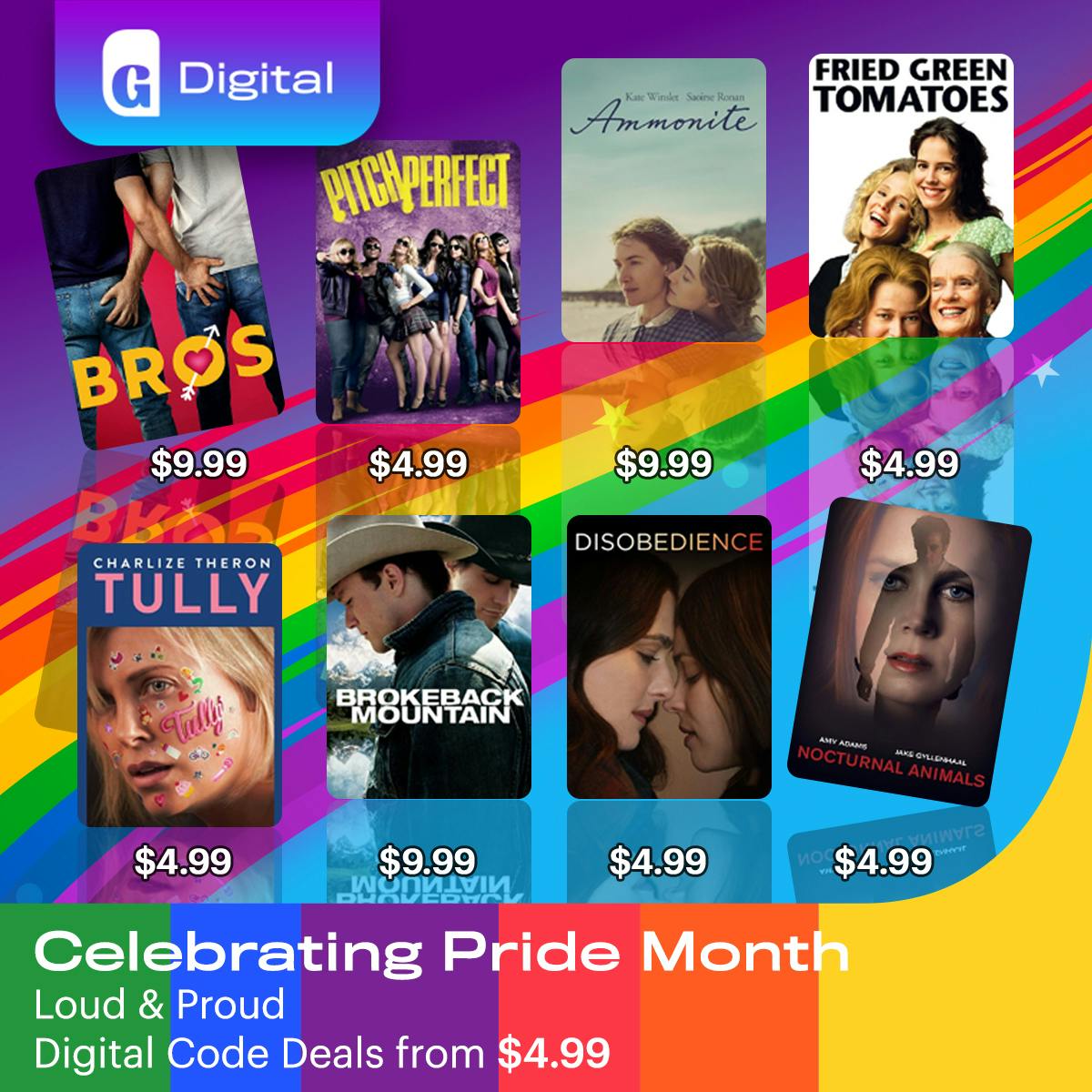 1200x1200 Pride Month Digital Codes From $4.99