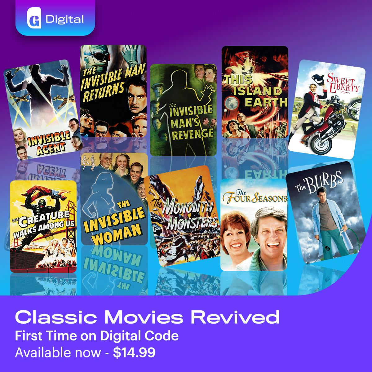 1200x1200 Classic Movies Revived Digital Codes