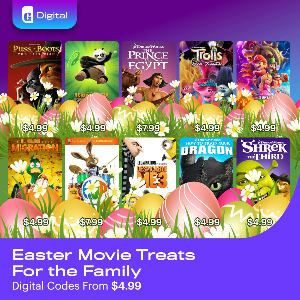 1200x1200 Easter Movies Digital Codes 2025