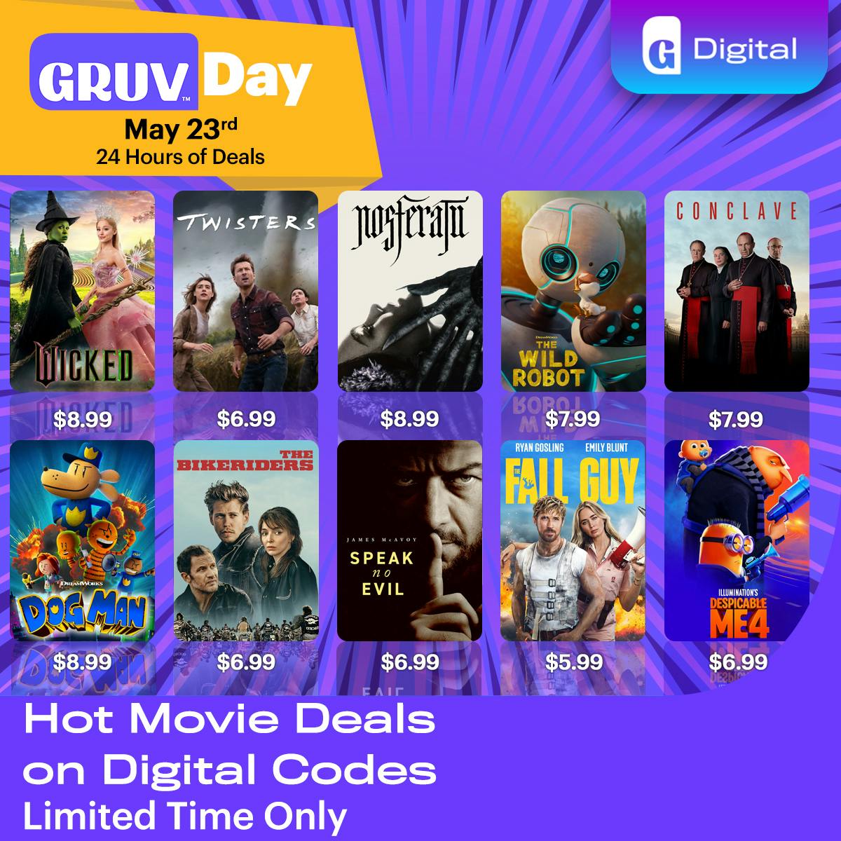 1200x1200 GRUV Day Digital Movie Deals