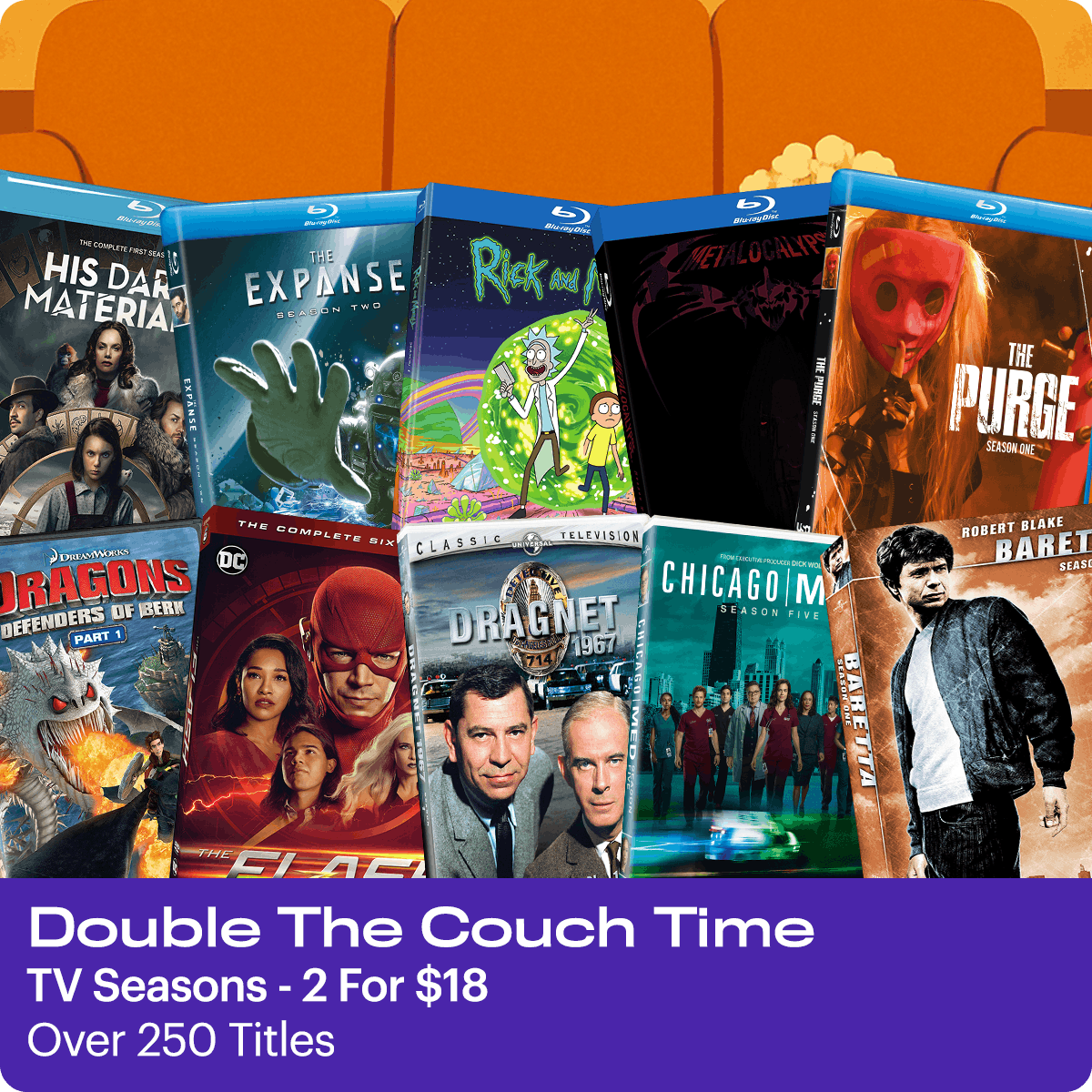 1200x1200 TV Seasons - 2 For $18