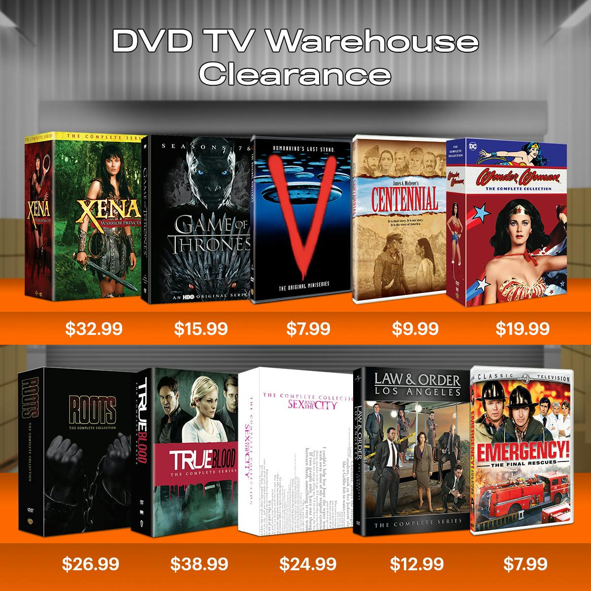 1200x1200 DVD TV Warehouse Clearance 2024