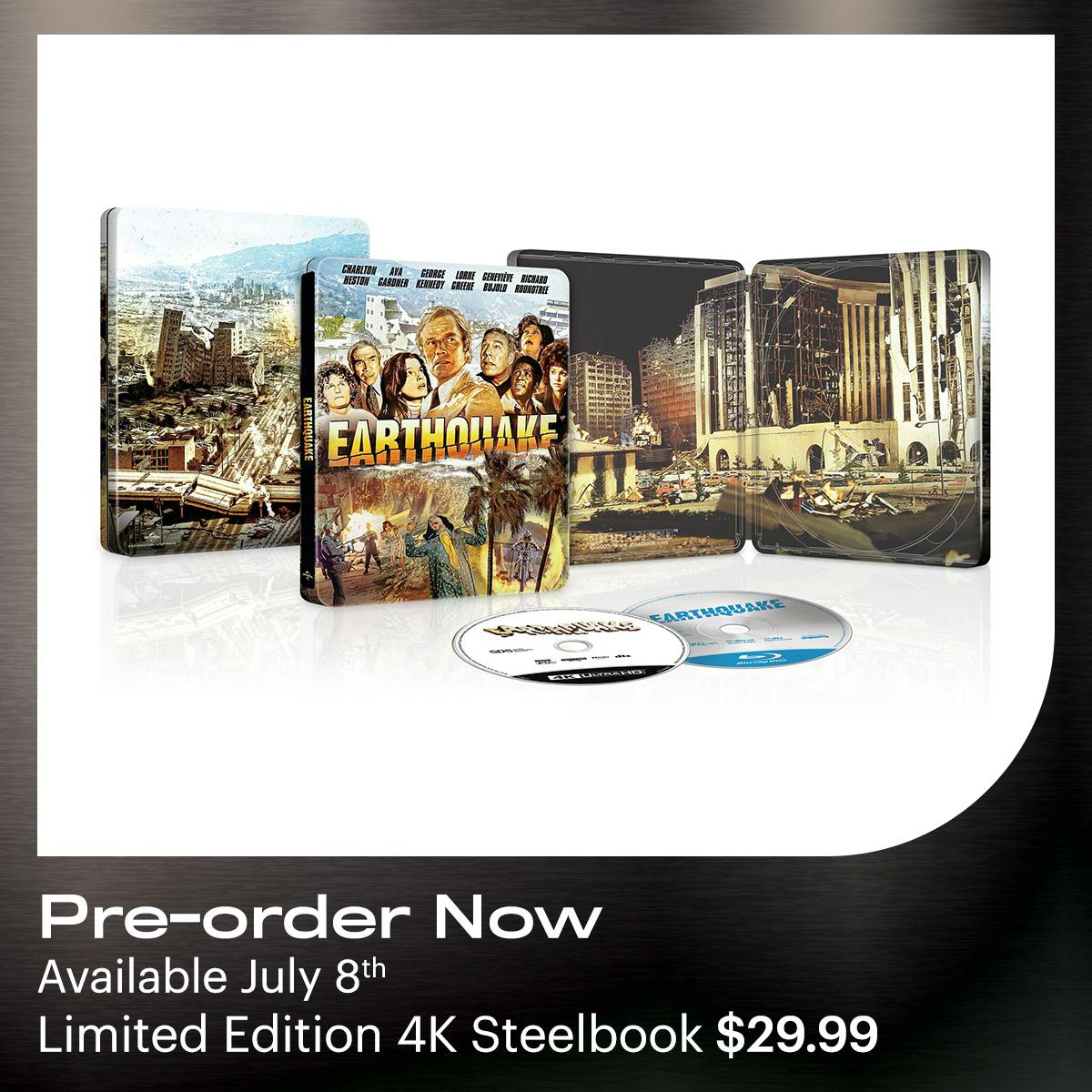 1200 x1200 Earthquake 4K Steelbook