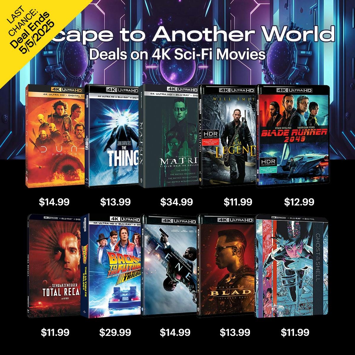 1200x1200 4K Sci-Fi Deals April 2025