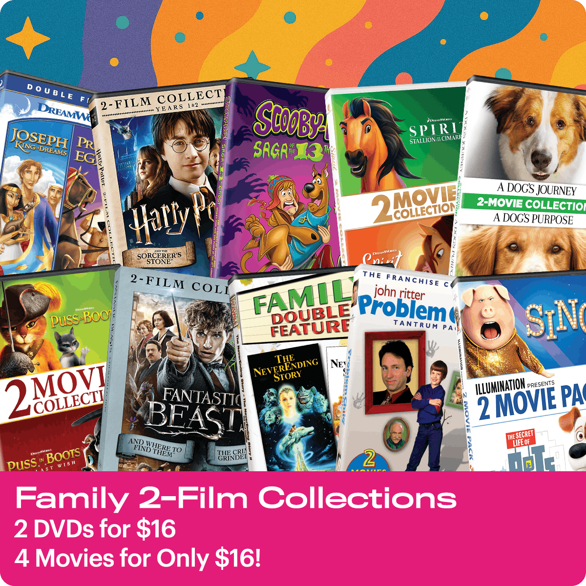 1200x1200 Family 2-Movie Collections 2 for $16