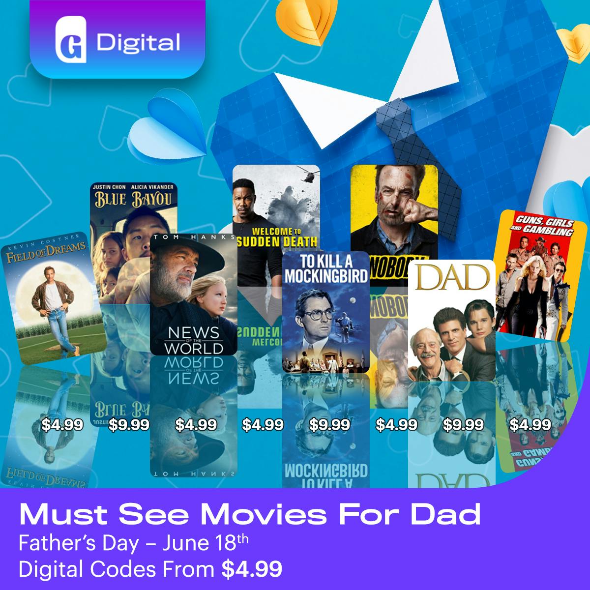 1200x1200 Digital Code Deals for Father's Day