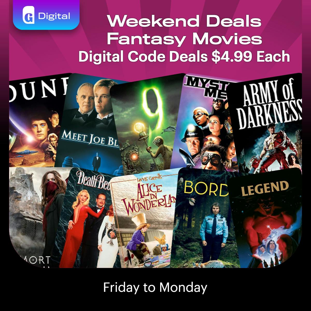 1200x1200 Weekend Digital Code Fantasy Deals