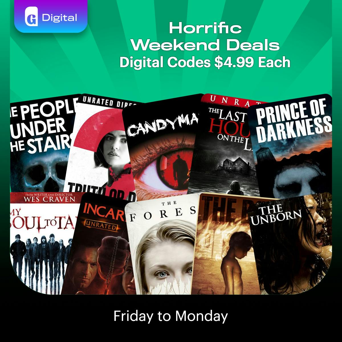 1200x1200 Weekend Deals Digital Horror 7.26.24