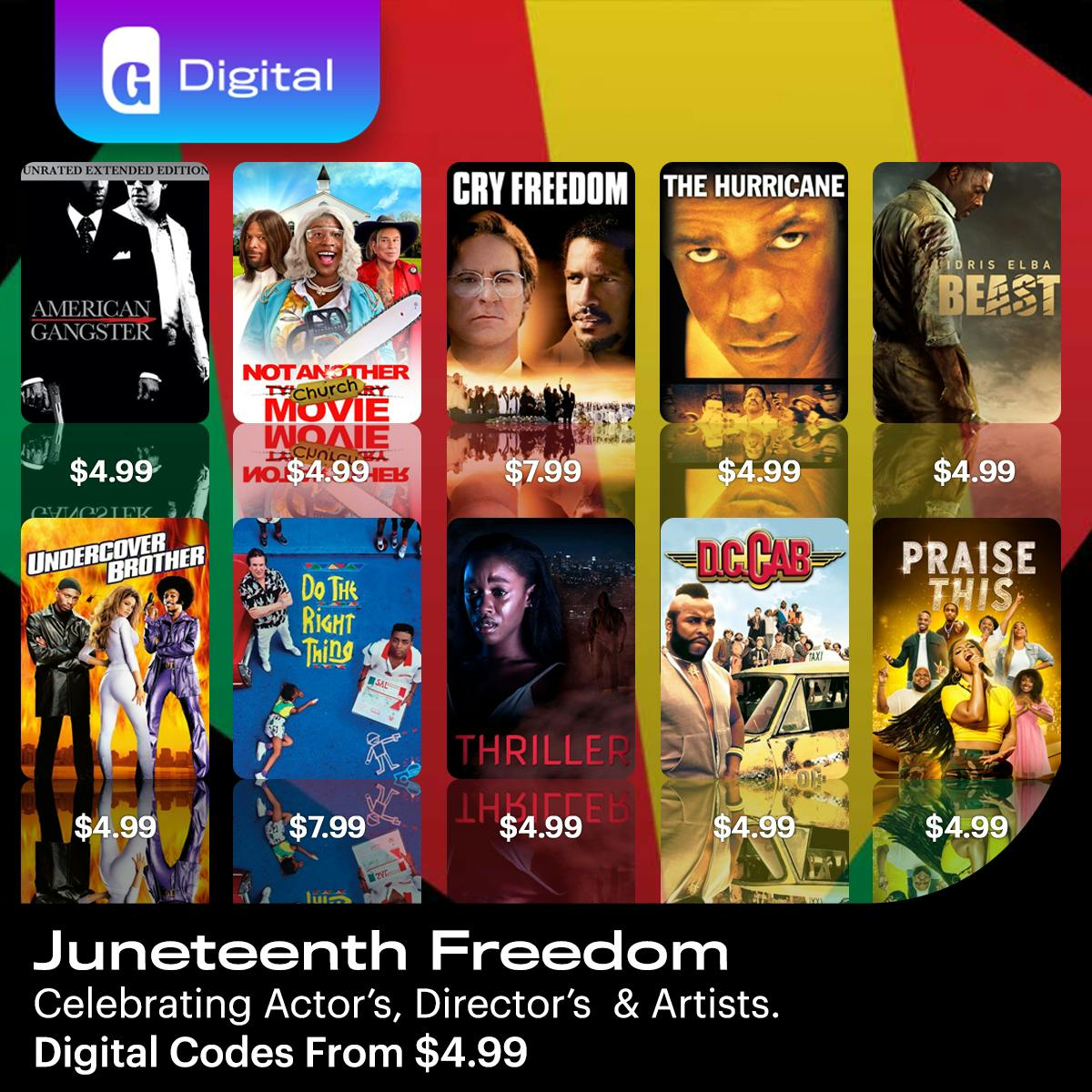 1200x1200 Juneteenth 2025 Digital Codes