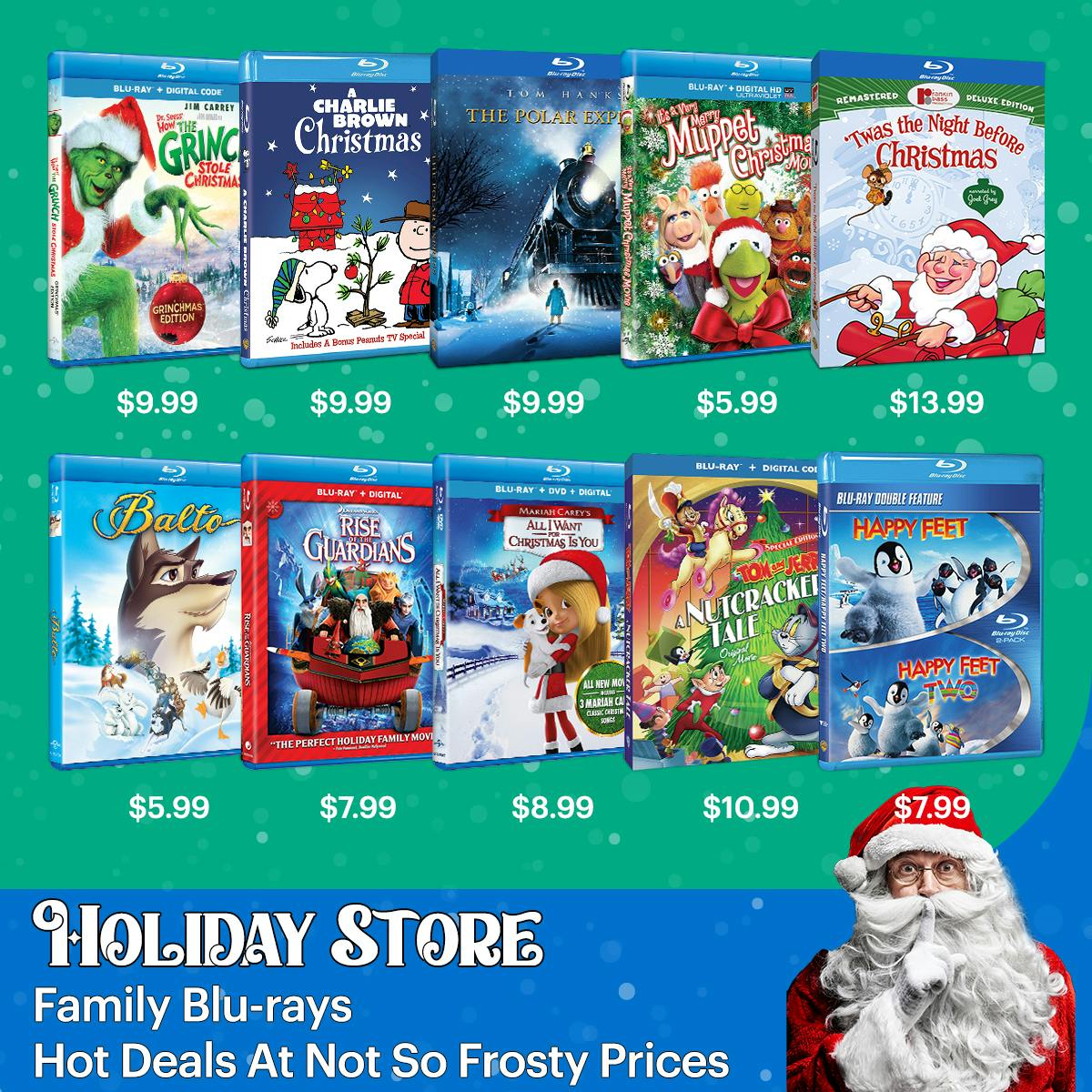 1200x1200 Holiday Store Family Blu-rays