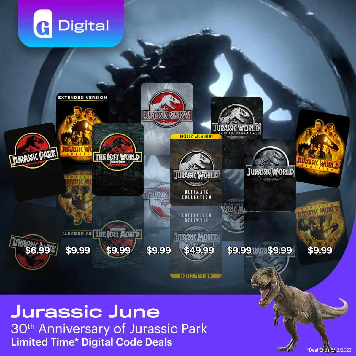 1200x1200 Jurassic June Digital Code deals