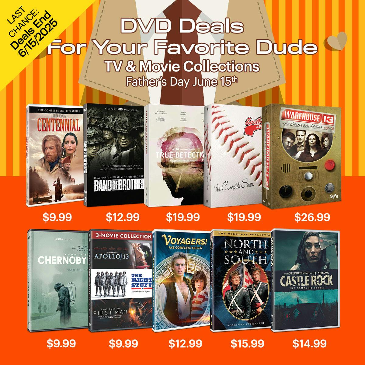 1200x1200 Fathers Day DVD Deals - Collections