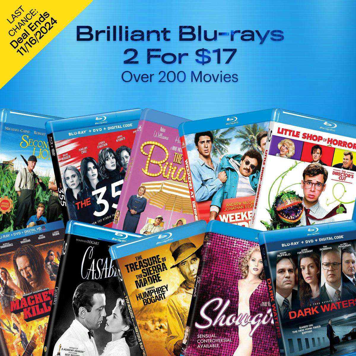 1200x1200 Brilliant Blu-ray 2 For $17