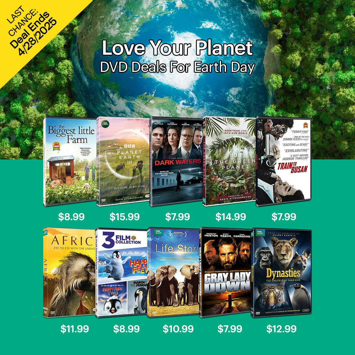 1200x1200 Earth Day DVD Deals