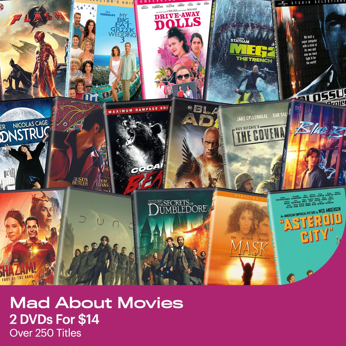 1200x1200 Mad About Movies - 2 DVDs For $12