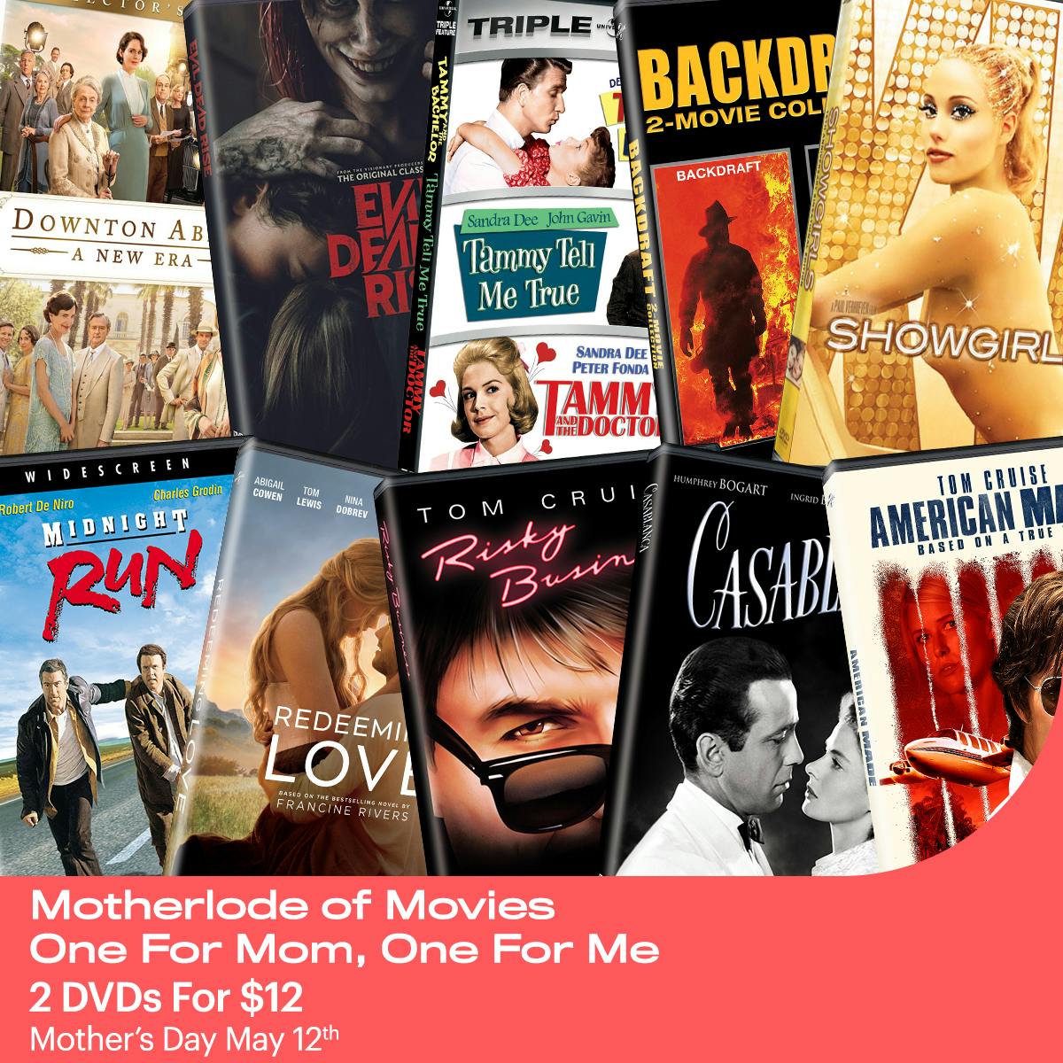 1200x1200 Mother's Day Deals - 2 DVDs for $12