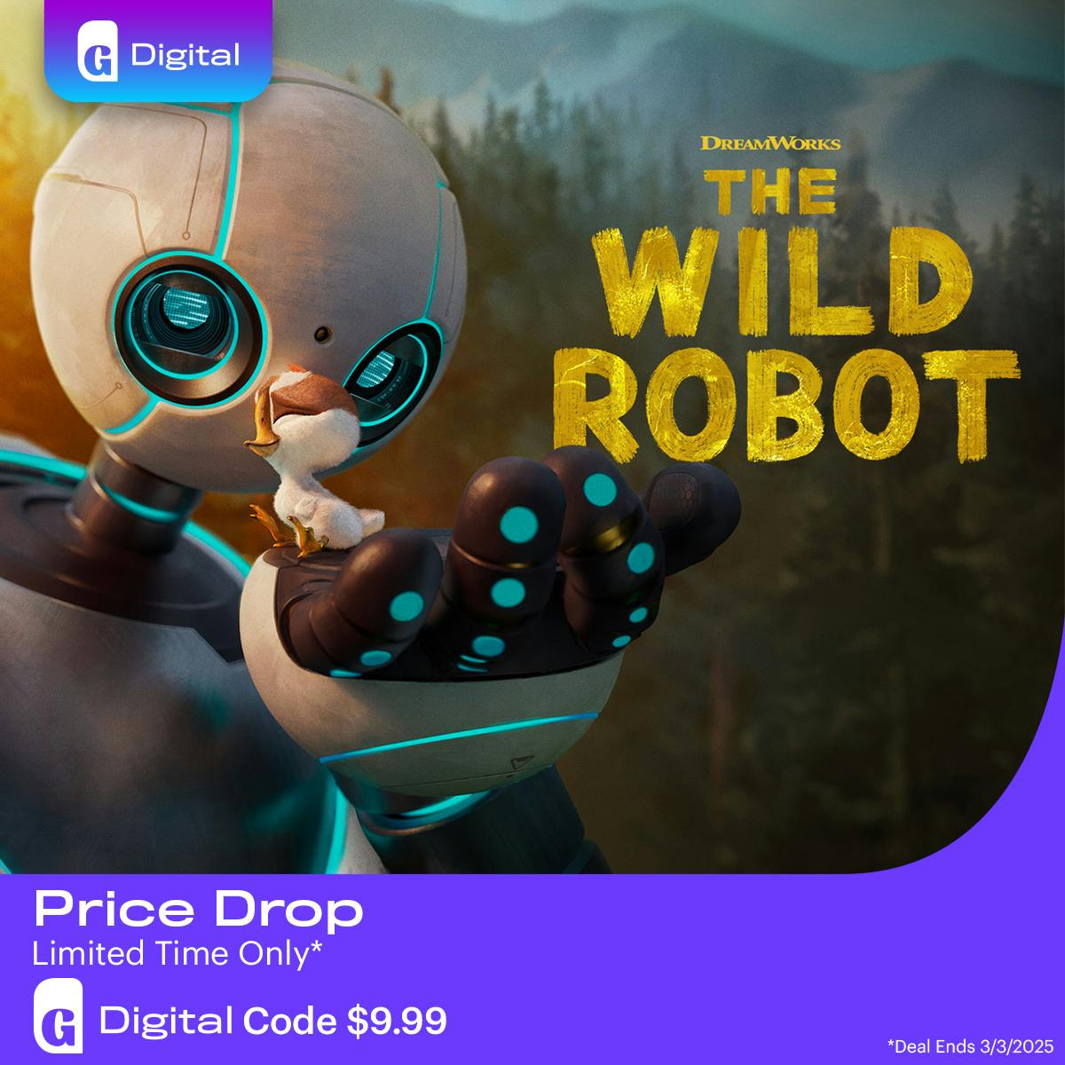 1200x1200 The Wild Robot Digital Code