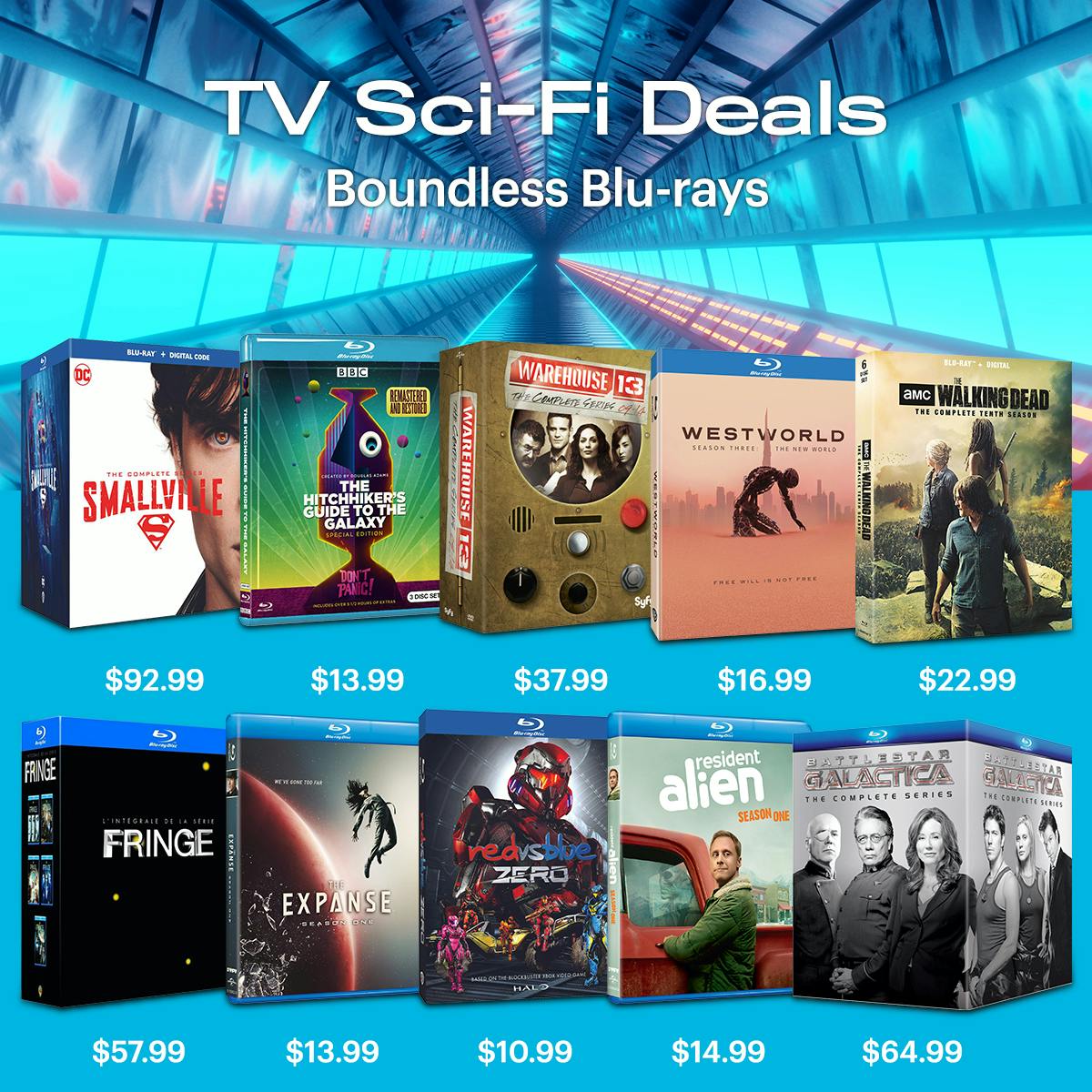 1200x1200 TV Sci-Fi Deals - Boundless Blu-rays