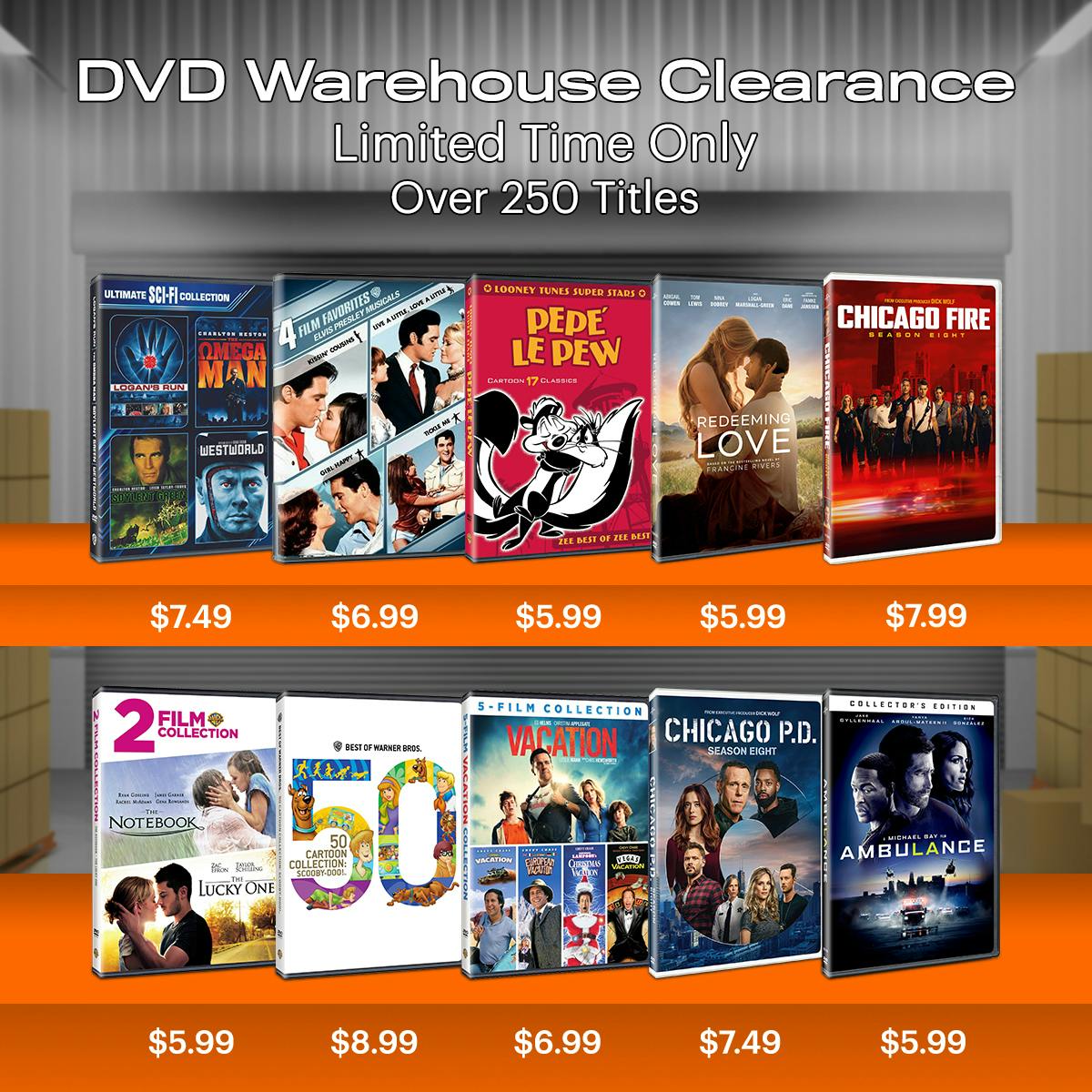 1200x1200 DVD Warehouse Clearance 2024
