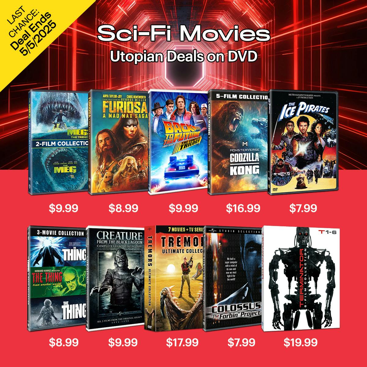 1200x1200 DVD Sci-Fi Deals April 2025