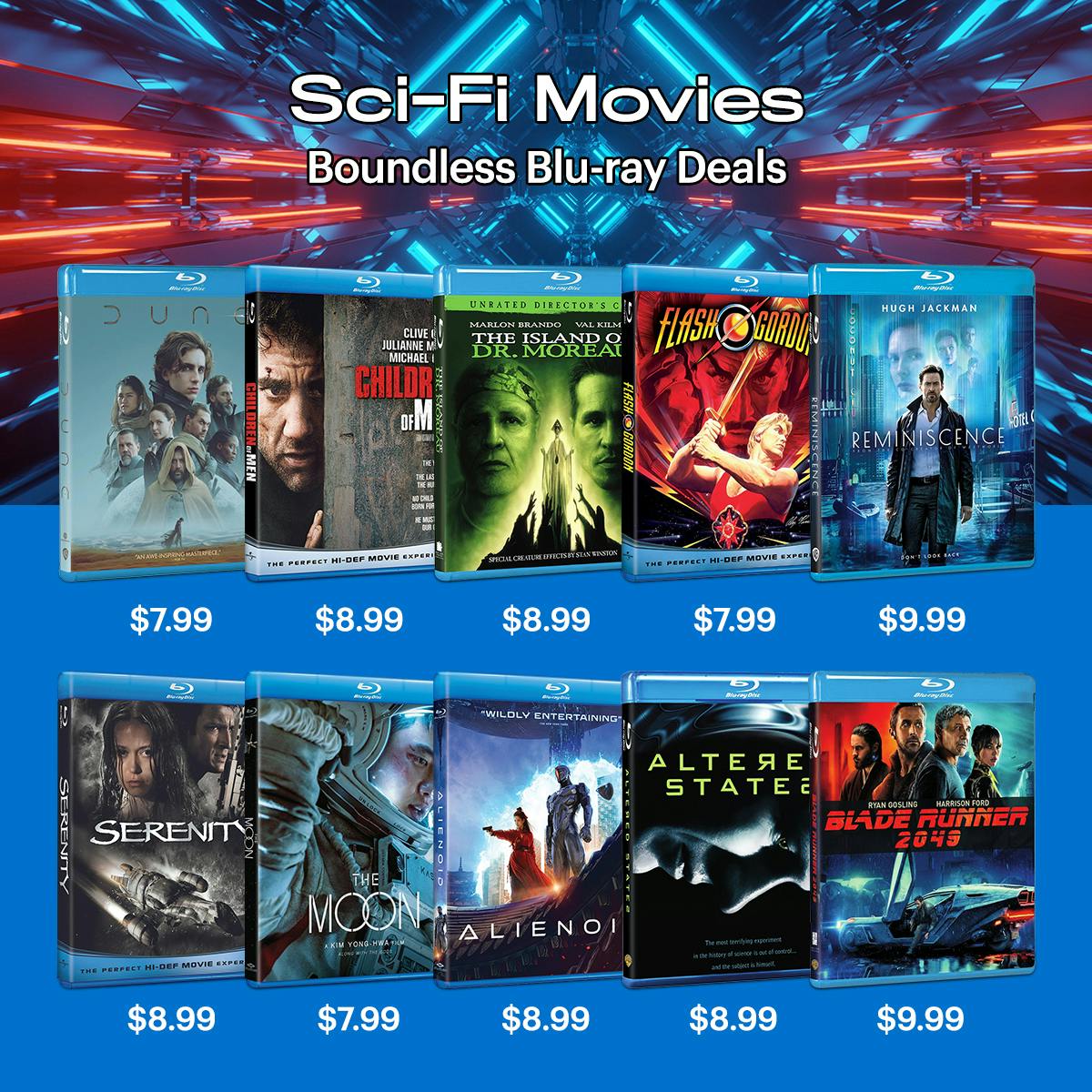 1200x1200 Blu-ray Sci-Fi Deals April 2025