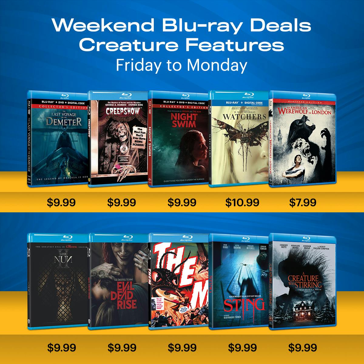 1200x1200 Weekend Deals: Creature Features BD