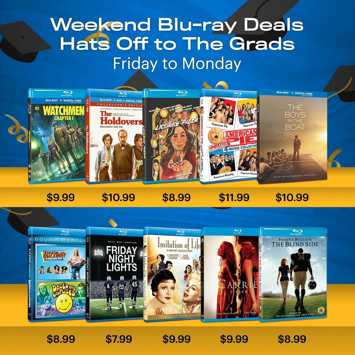 1200x1200 W/E Deals: Hats off to the Grads BD