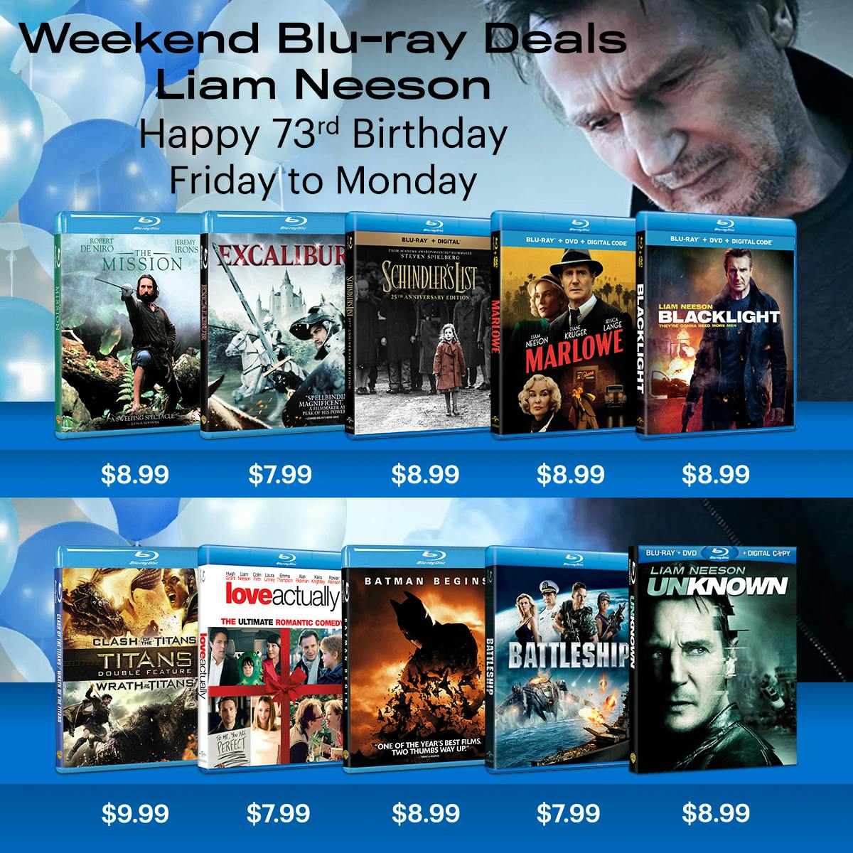 1200x1200 Weekend Deals: Liam Neeson BD