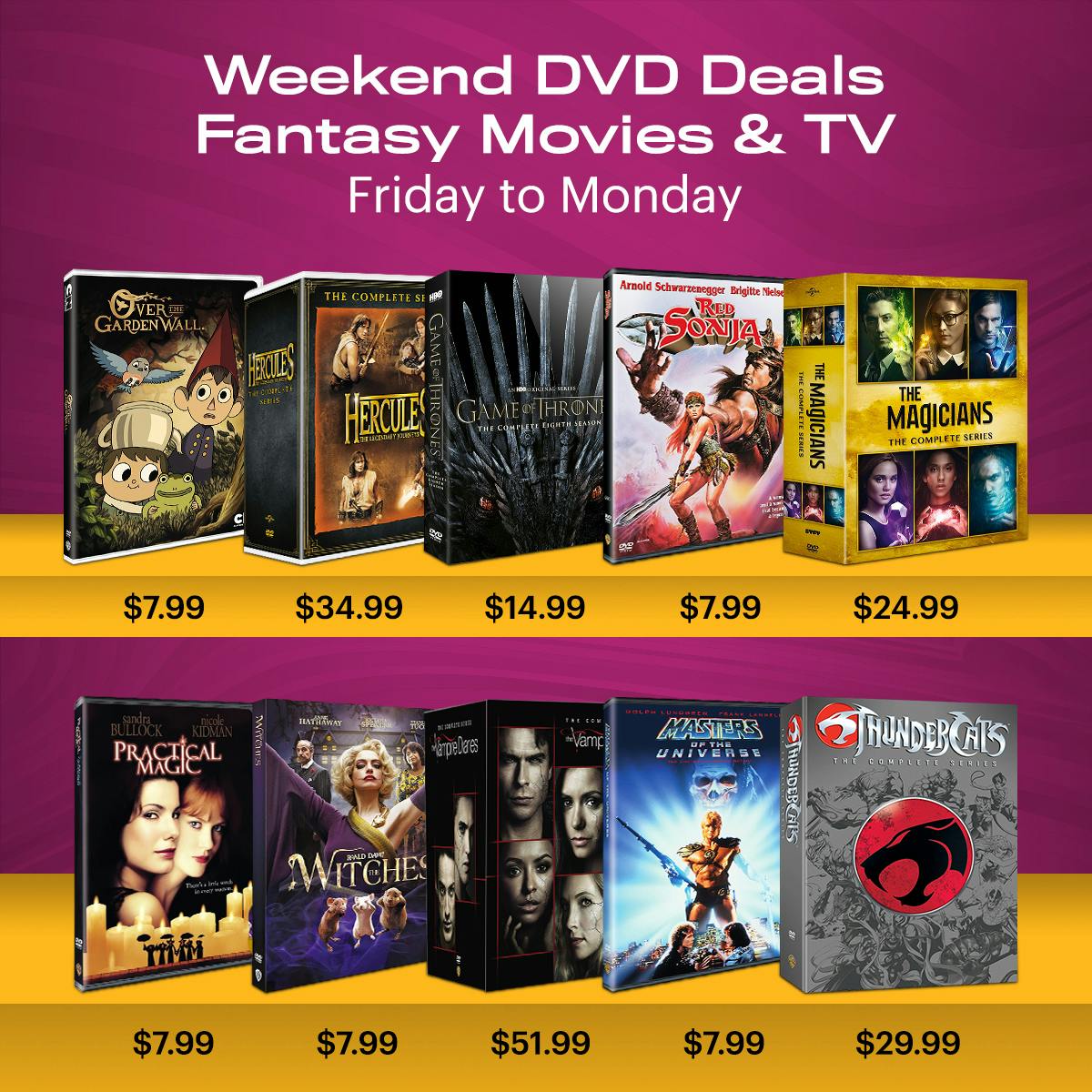 1200x1200 Weekend Deals Fantasy DVD Feb 2025