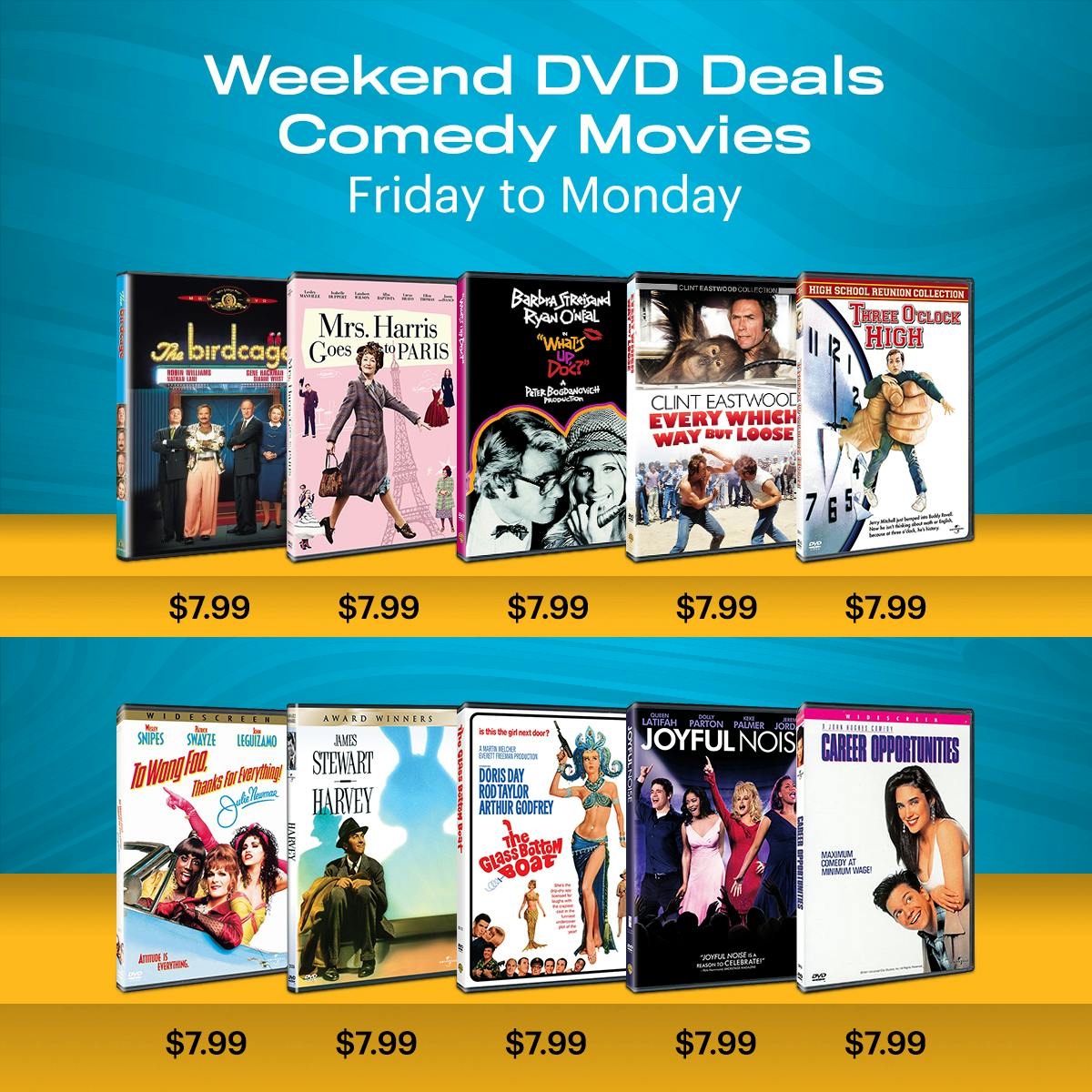 1200x1200 Weekend Deals Comedy Movies DVD Feb 2025