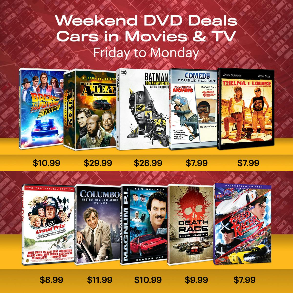 1200x1200 Weekend DVD Deals Cars 2025
