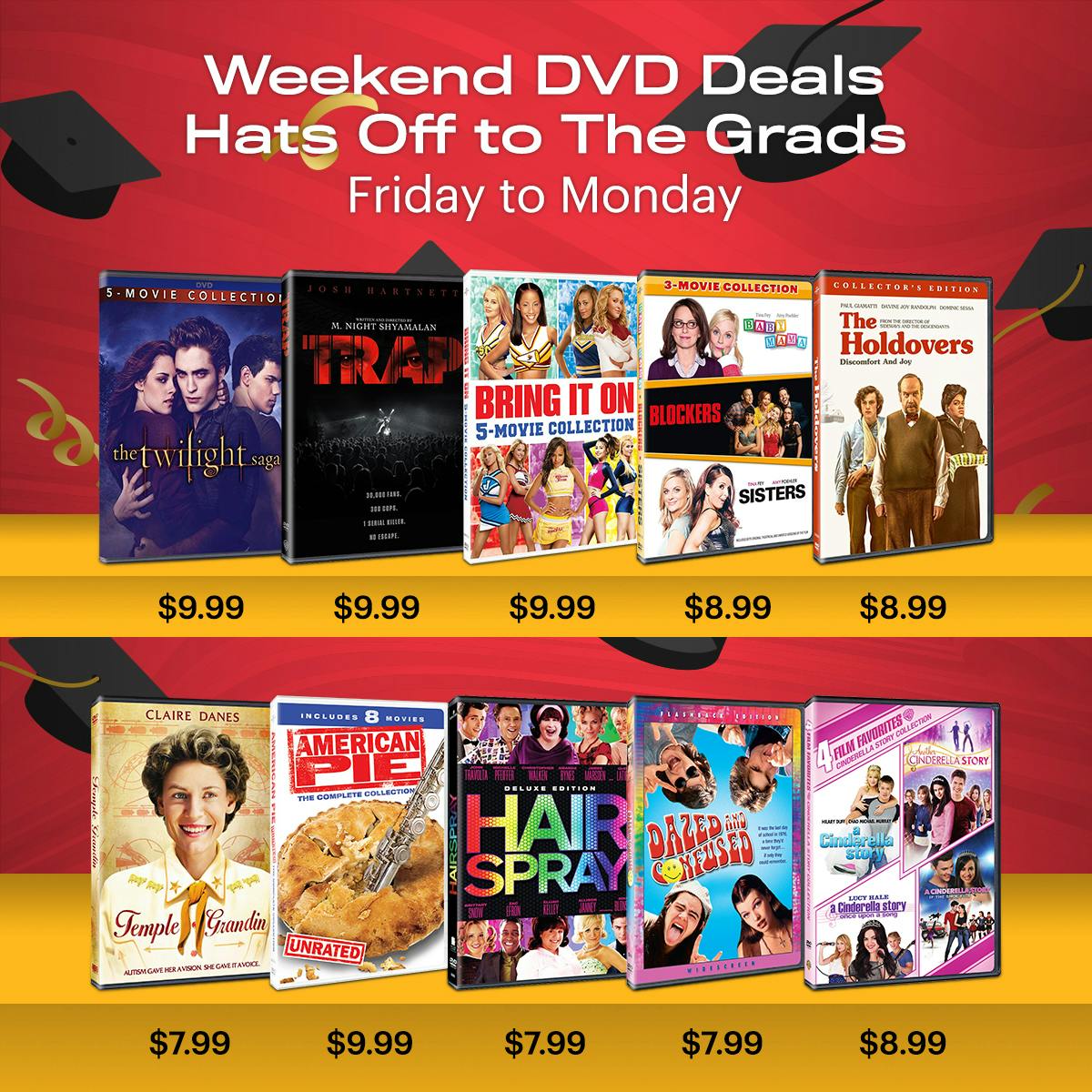 1200x1200 Weekend Deals Hats off to the Grads DVD
