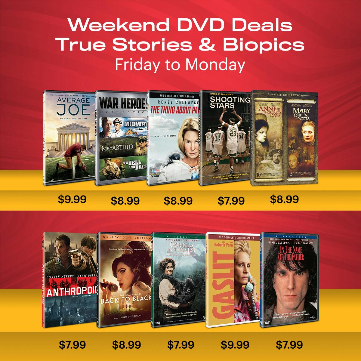 1200x1200 Weekend Deals: True Stories on DVD