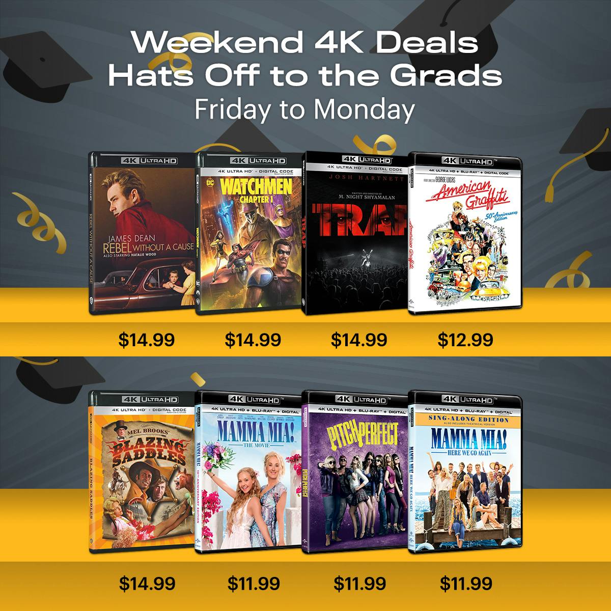 1200x1200 Weekend Deals: Hats off to the Grads 4K