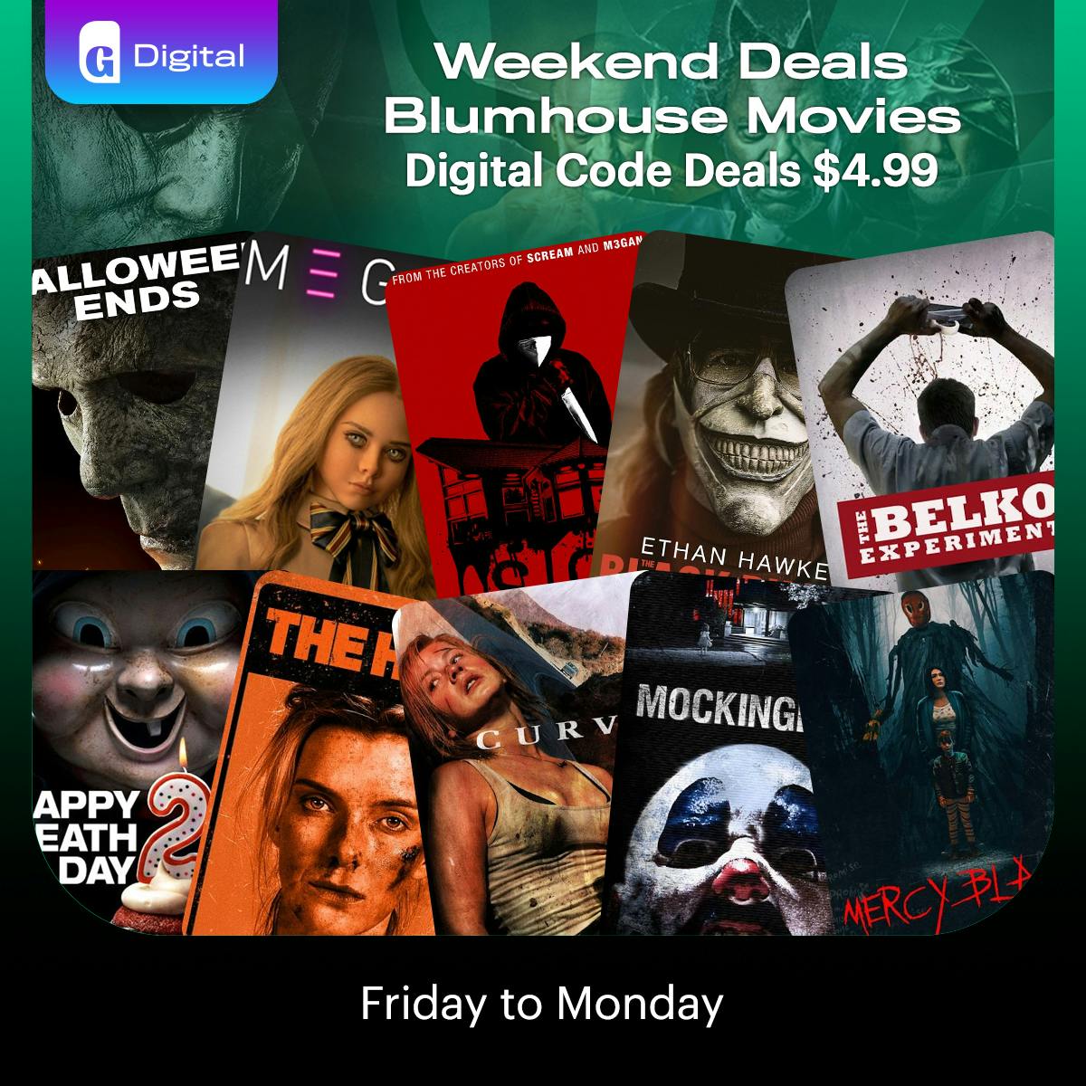 1200x1200 Weekend Digital Deals: Blumhouse