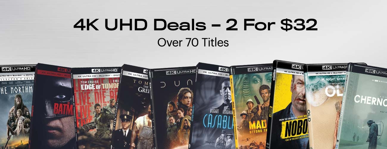 1300x500 4K UHD 2 For $32 May