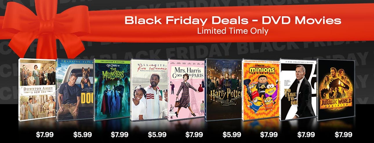1300x500 Black Friday Deals DVD Movies Limited Time