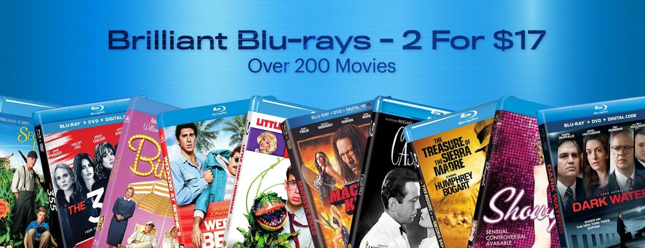 1300x500 Brilliant Blu-ray 2 For $17