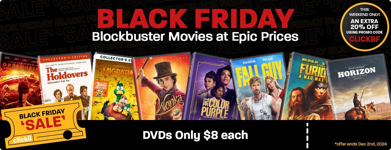 1300x500 Black Friday Blockbuster Movies $8 Each