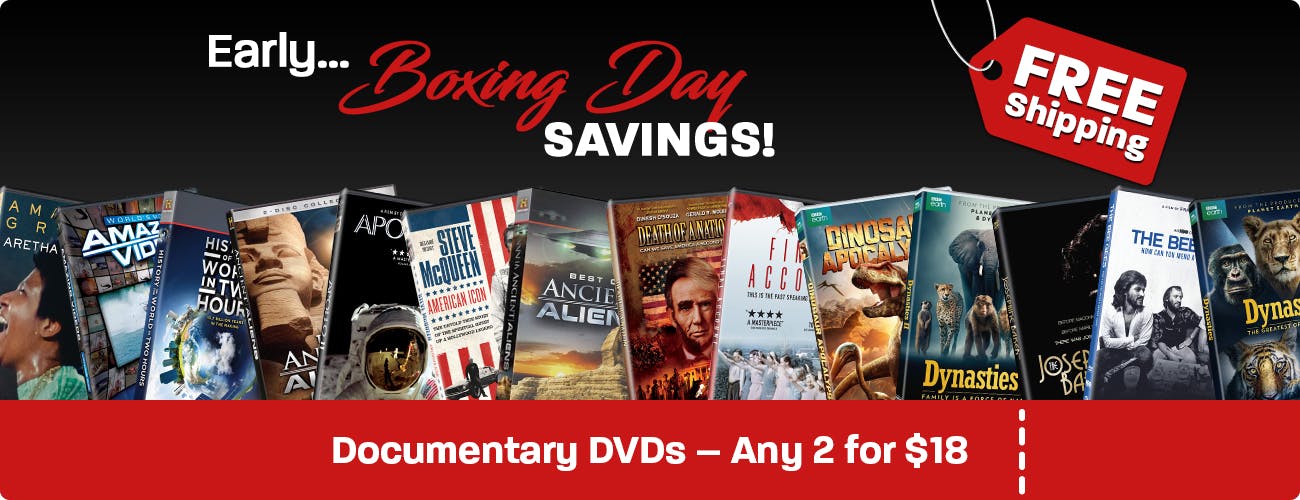 1300x500 Boxing Day Documentaries 2 for $18